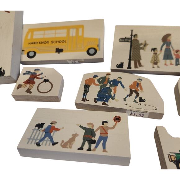 Cat’s Meow Village Lot – Hard Knox School Accessories Bus Flag, Kids Playing Car - Picture 3 of 4